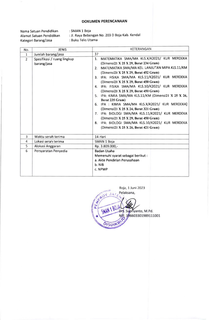 Image of Pengadaan Buku Tahun 2023